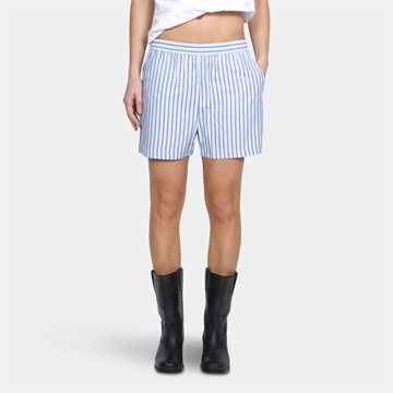 Rosemunde Ulla MW Shorts Baby Blue Stribes